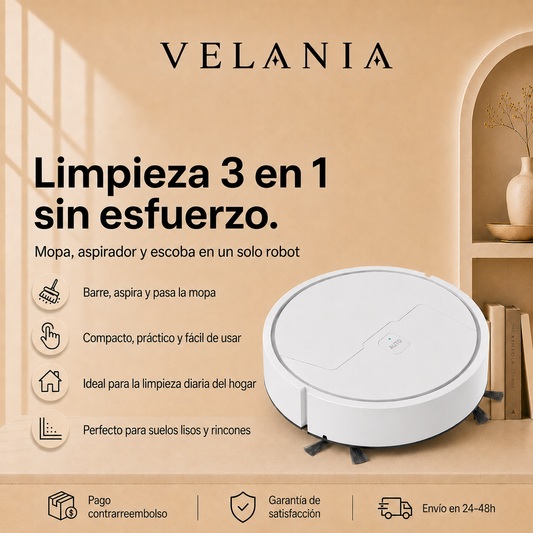 Mini Robot Aspirador 3 en 1 Velania™